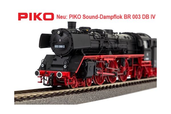 Piko 50680 H0 Sound-Dampflok BR 003 DB IV, inkl. PIKO Sound-Decoder und Dampfgenerator  - Piko 50680 H0 Sound-Dampflok BR 003 DB IV, inkl. PIKO Sound-Decoder und Dampfgenerator 