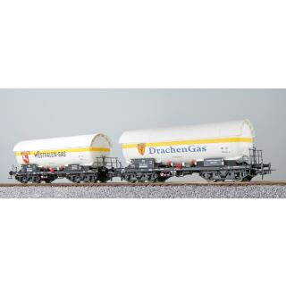 ESU H0 36536 - Gas-Kesselwagen Westfalengas / Drachengas, DB Ep. III
