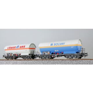 ESU H0 36538 - Gas-Kesselwagen Solvay / Löwengas, DB Ep. IV