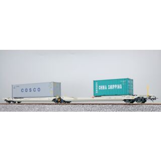 ESU H0 36546 - Taschenwagen Container COSCO + China Shipping, Rückläufer