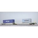 ESU H0 36549 - Taschenwagen Container CMA + Maersk