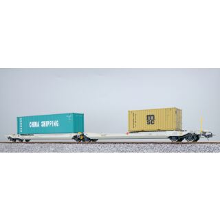 ESU H0 36550 - Taschenwagen Container CMSC + China Shipping
