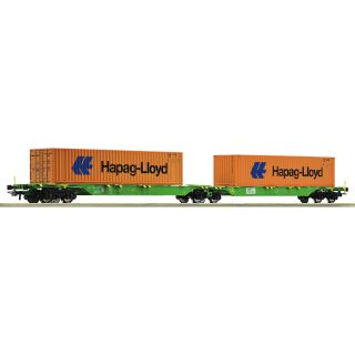 Roco H0 77370 - Container-Doppeltragwagen (SETG)