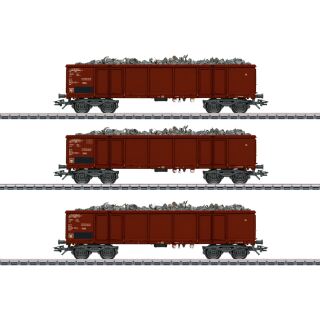 Märklin H0 46899 - Hochbordwagen-Set Eaos (SJ)