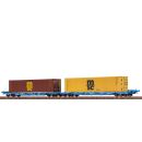 Brawa H0 48105 - Containerwagen Sffggmrrss MSC (VTG)