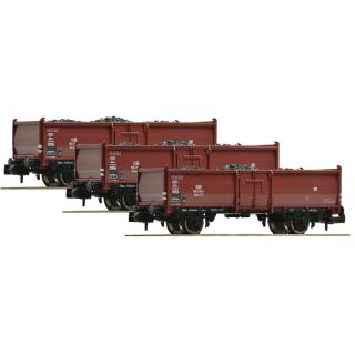 Fleischmann Spur N 820530 - 3-tlg. Set: Kohlewagen, Bauart Omm52, (DB)