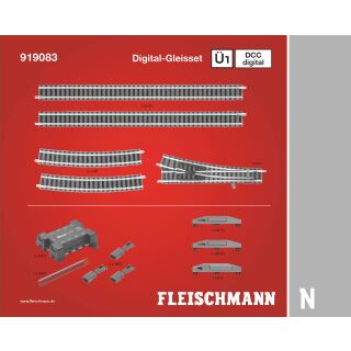 Fleischmann Spur N 919083 - DCC digital, Gleisset Ü1