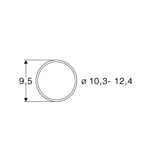 Roco H0 40074 - Haftringsatz Wechselstrom 10Stk. 10,3 bis 12,4