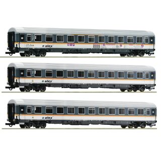 Roco H0 74018 - 3-tlg. Set: Eurofima-Wagen (Alex)