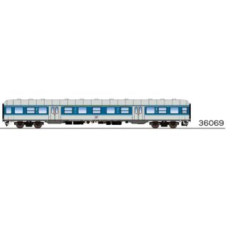 ESU 36069 - H0 n-Wagen GfF 1./2. Kl. Epoche IV, blau-weiß