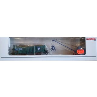 Märklin 48115 H0 Museumswagen 2015 Falk Adler Hochbordwagen mit Fuchs Bagger, Gebraucht, TOP, OVP