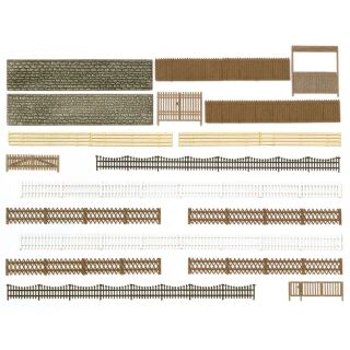 Busch H0 6017 - Zäune,Mauern,Tore H0