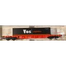 Fleischmann 524401 H0 DC: Containerwagen + 1 container « VOS »  / OVP / Top