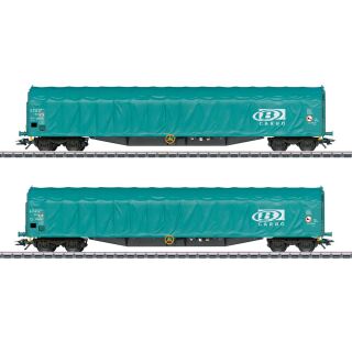 Märklin H0 47164 - Schiebeplanenwagen-Set (SNCB)