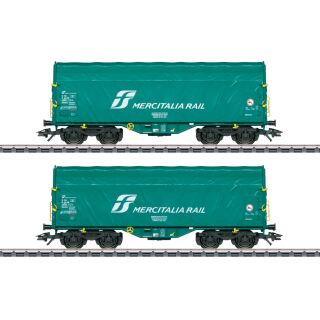 Märklin H0 47228 - Schiebeplanwagen-Set Shimmns (Mercitalia)