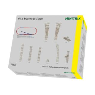 Minitrix T14321 - Gleis-Ergänzungspackung B1