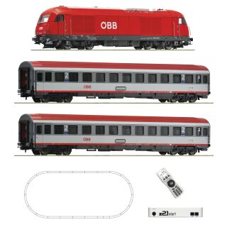 Roco H0 5110005 - z21 start Digitalset: Diesellok Rh 2016 mit Schnellzug Digital (ÖBB)