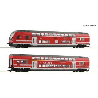 Roco H0 6200066 - 2-tlg. Set: Doppelstockwagen Digital (DB AG)