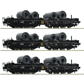 Roco H0 76002 - 3-tlg. Set: Schwerlastwagen (DB)