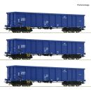 Roco H0 6600100 - 3-tlg. Set: Offene Güterwagen...