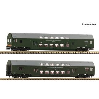 Fleischmann Spur N 6260041 - 2-tlg. Set 1: Doppelstockwagen (DR)