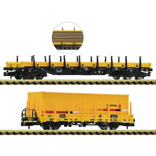 Fleischmann Spur N 880908 - 2-tlg. Set: Rungenwagen (Strukton Rail)