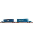 Brawa H0 48110 - Containerwagen Sffggmrrss36 APL / HANJIN...