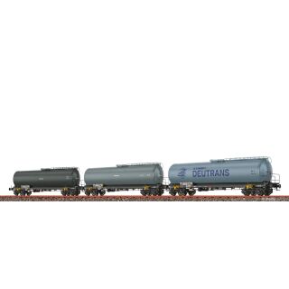 Brawa H0 50805 - Neubaukesselwagen Zas-w[7850] 3er-Einheit (DR)