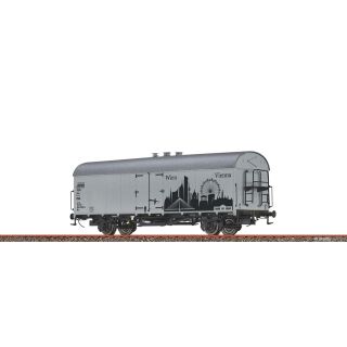 Brawa H0 50989 - Gedeckter Güterwagen Ibs Skyline Wien