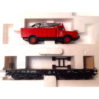 Märklin H0 48671 Schwerlastwagen Feuerwehr-Bergekran Typ Büssing, OVP,  Neuwertig aus Sammlung