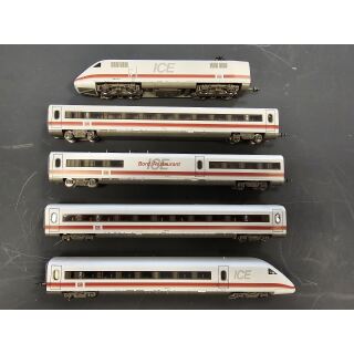 Fleischmann Spur N 7490 ICE 2  / BR 402 041-8 , mit 7442, 7444 + 7448 Zwischenwagen o. OVP, analog, TOP