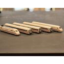 Fleischmann Spur N 7490 ICE 2  / BR 402 041-8 , mit 7442, 7444 + 7448 Zwischenwagen o. OVP, analog, TOP