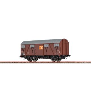 Brawa H0 50143 - Gedeckter Güterwagen Kmmhs56 Brandt (DB)