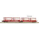 Fleischmann Spur N 6660054 - Doppeltaschen-Gelenkwagen...