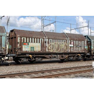 Piko H0 28304 - 2er Set Teleskophaubenwagen CH-SBB C mit Y25-Drehgestellen (SBB)