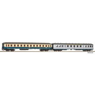 Piko H0 28325 - 2er Set Personenwagen 1x 1./2. Kl. Silberling 1x 2. Kl. Bm 232 (DB)