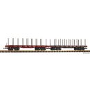 Piko Spur G 38797 - Flachwagen 2er Set mit Rungen...