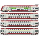 Roco H0 6210148 - 4-tlg. Set: Doppelstockwagen (CFL)