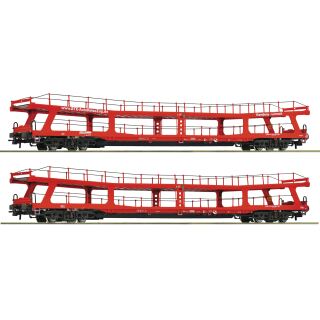 Roco H0 77047 - 2-tlg. Set: Autotransportwagen (BTE)