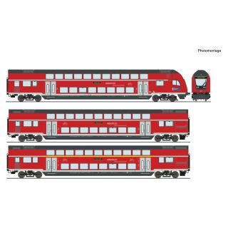 Roco H0 6220144 - 3-tlg. Set: Doppelstockwagen AC Digital (DB AG)