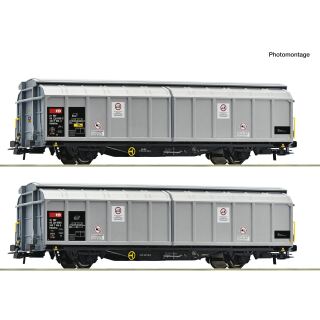 Roco H0 6600110 - 2-tlg. Set: Schiebewandwagen Cargo (SBB)