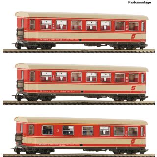 Roco H0e 6240004 - 3-tlg. Set: Personenwagen (ÖBB)