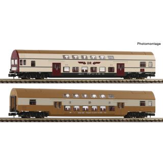 Fleischmann Spur N 6260074 - 2-tlg. Set 1: Doppelstockwagen (DR)