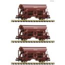 Fleischmann Spur N 6660071 - 3-tlg. Set: Schwenkdachwagen...