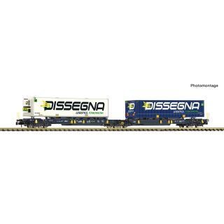 Fleischmann Spur N 825029 - Doppeltaschen-Gelenkwagen T2000 (Wascosa)