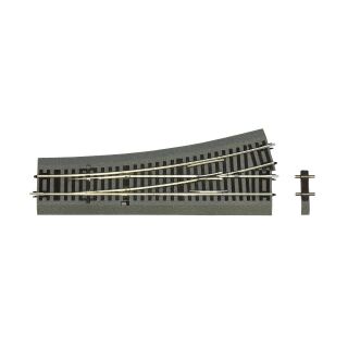Roco 42534 Spur H0 Weiche links Wl15 mit Handantrieb, mit Bettung