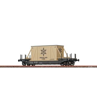 Brawa H0 47914 - Tiefladewagen Henschel & Sohn SSt01 (DB)