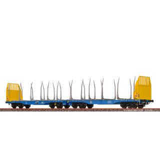 Brawa H0 50803 - Drehgestellflachwagen Sggmrrs (InnoFreight)