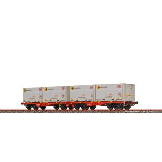 Brawa H0 51137 - Drehgestellflachwagen Sggmmrrs ArcelorMittal (DB AG)