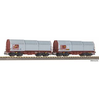 Piko H0 28308 - 2er Set Teleskophaubenwagen (FS)